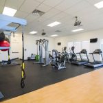 clubhouse workout area