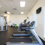 clubhouse workout area