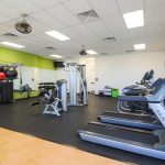 clubhouse workout area