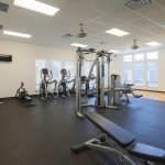 clubhouse workout area